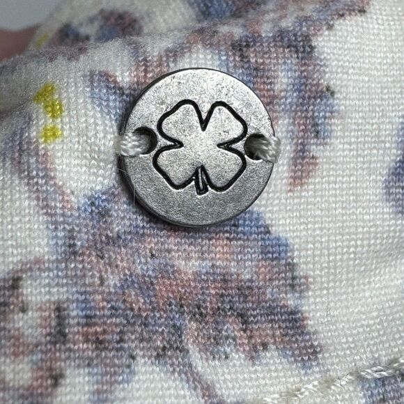 Lucky Brand Tank Top Womens Small Cream Floral Lace Racerback Boho Casual - Picture 10 of 12